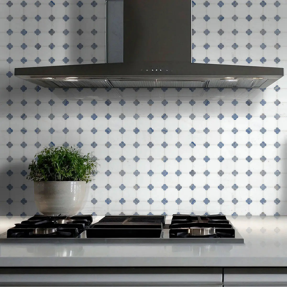 MSI Surfaces Azula Floret Polished Mosaic Tile SMOT-AZULA-FLORP - Plumbing Market