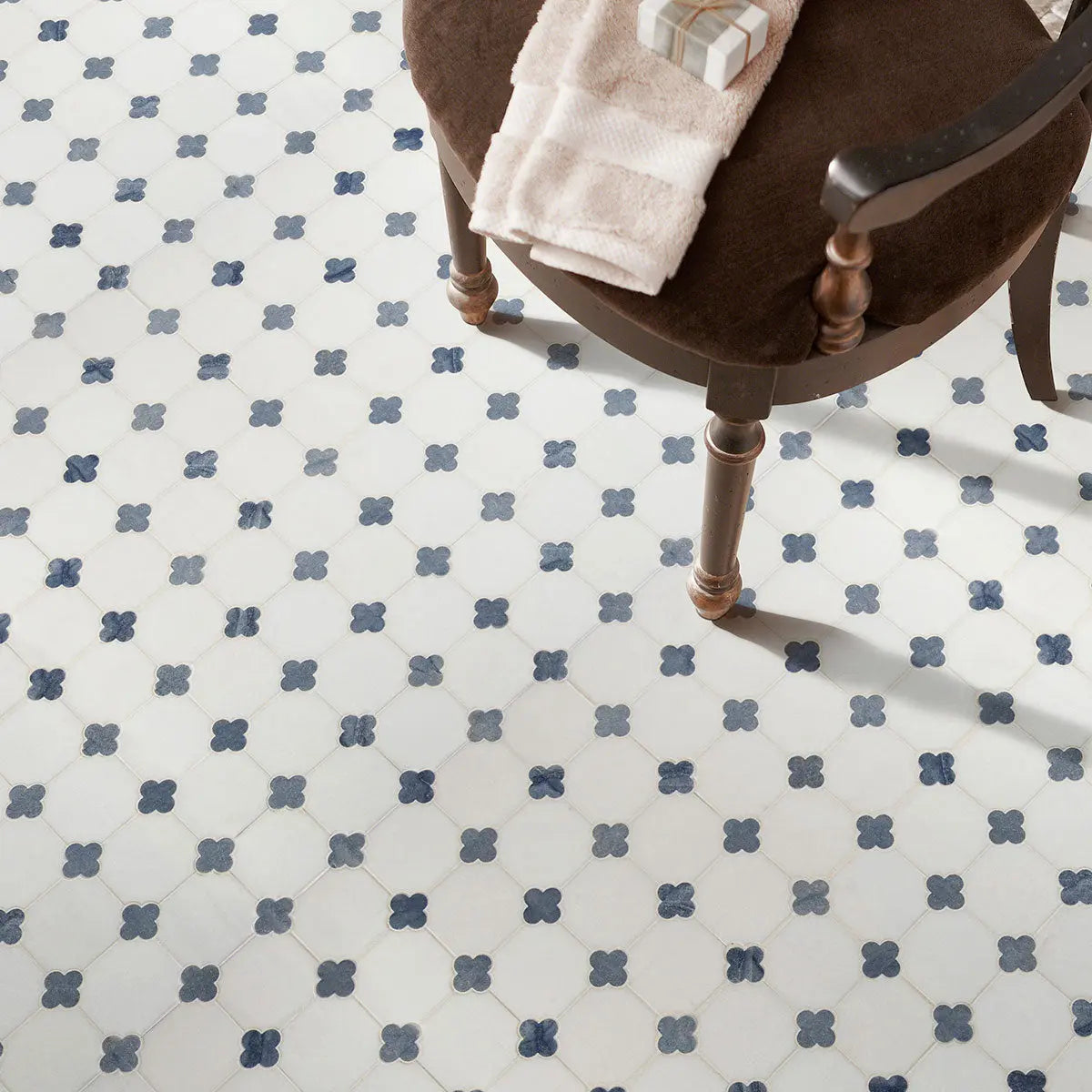 MSI Surfaces Azula Floret Polished Mosaic Tile SMOT-AZULA-FLORP - Plumbing Market