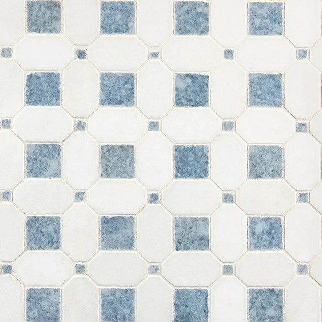 MSI Surfaces Azula Hatchwork Polished Marble Tile SMOT-AZULA-HATHWRKP - Plumbing Market