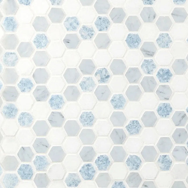 MSI Surfaces Azula Hex Polished Mosaic Tile SMOT-AZULA-1HEXP - Plumbing Market