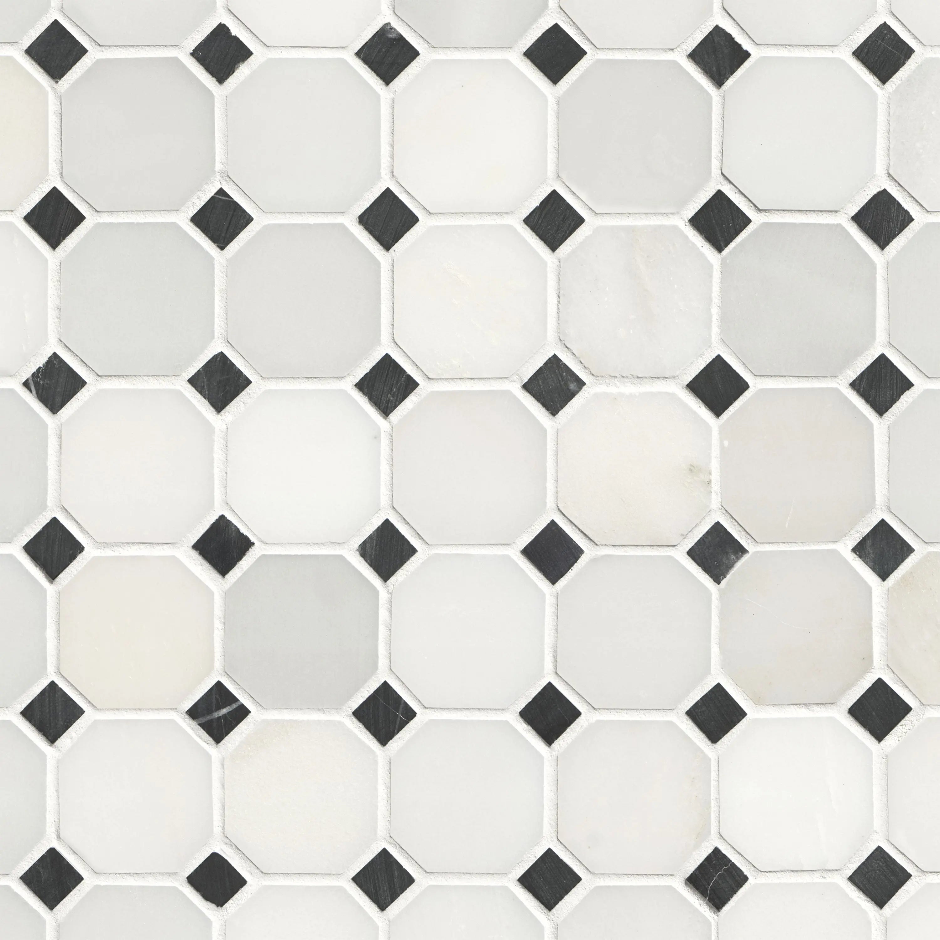 MSI Surfaces Backsplash Arabescato Cararra Octagon Marble Tile