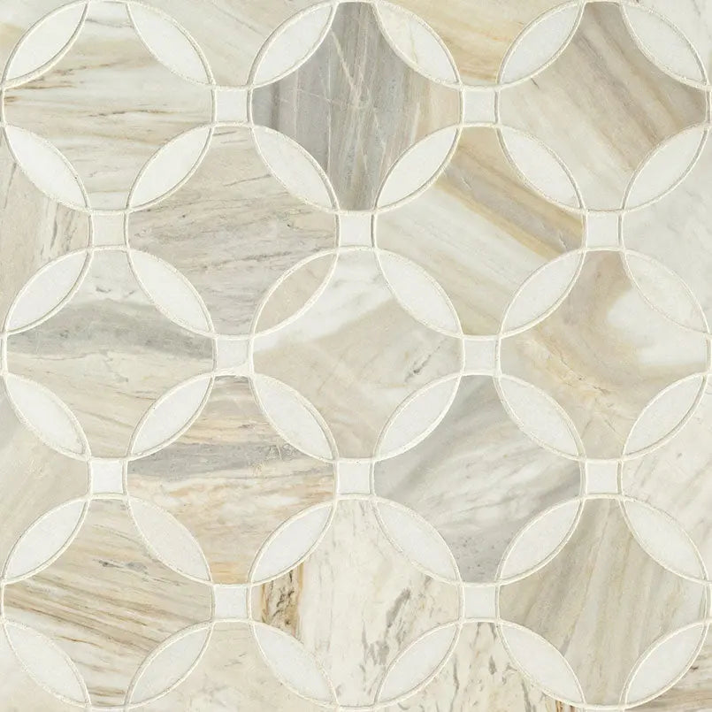 MSI Surfaces Backsplash Athena Gold Lola Geometric Polished Tile