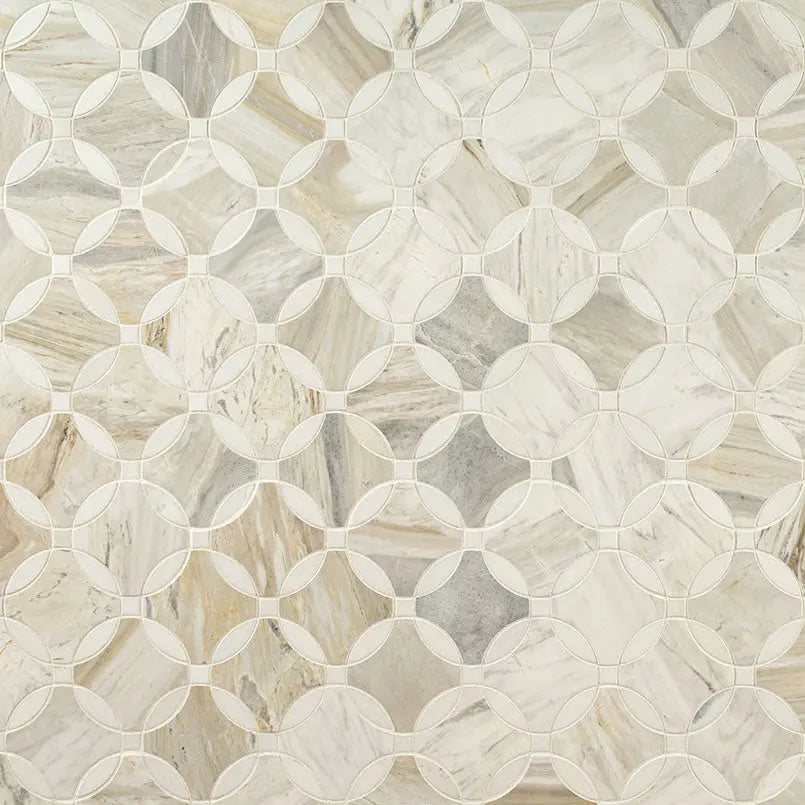 MSI Surfaces Backsplash Athena Gold Lola Geometric Polished Tile