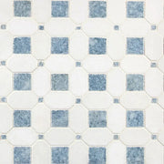 MSI Surfaces Backsplash Azula Hatchwork Polished Geometric Marble Tile