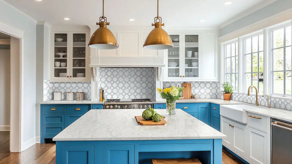 MSI Surfaces Backsplash Azula Kaya Geometric Polished Tile