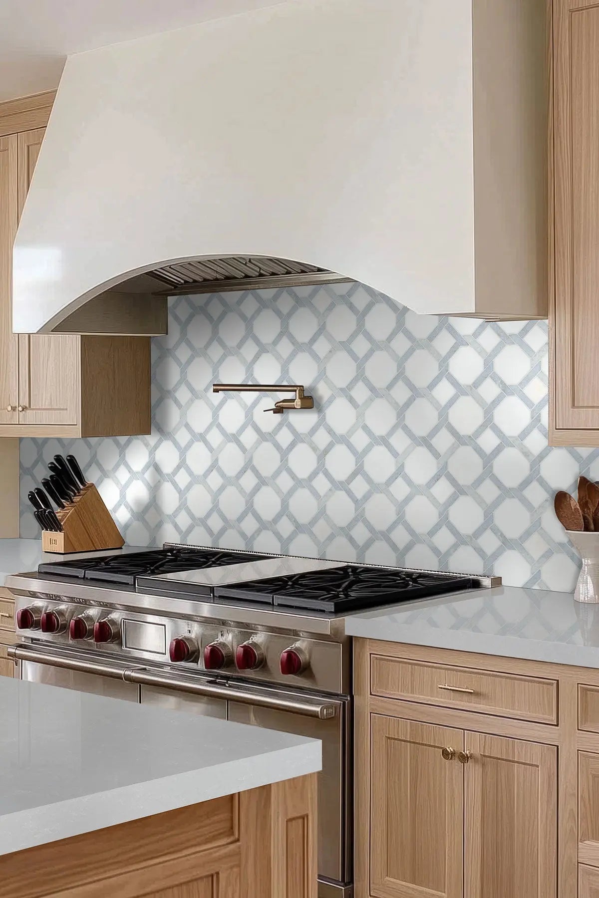 MSI Surfaces Backsplash Azula Kaya Geometric Polished Tile