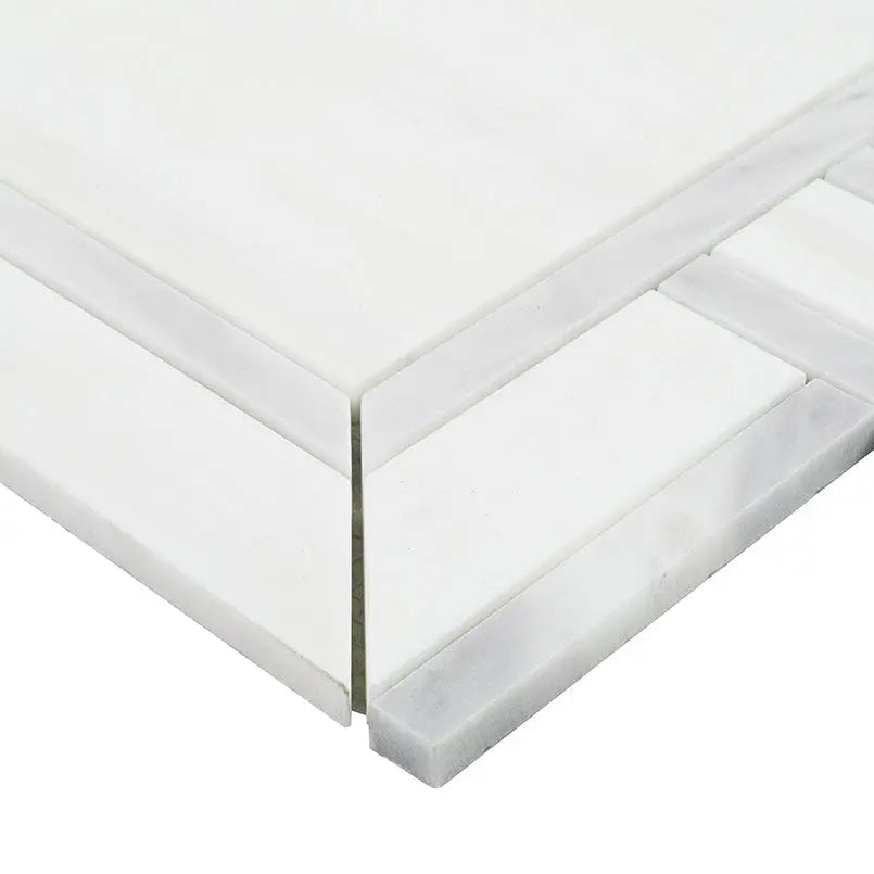 MSI Surfaces Backsplash Bianco Dolomite Alana Polished Mosaic Tile