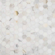 MSI Surfaces Backsplash Calacatta Gold 2” Hexagon Mosaic Tile