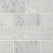 MSI Surfaces Backsplash Carrara White Subway Tile 3x6 Polished
