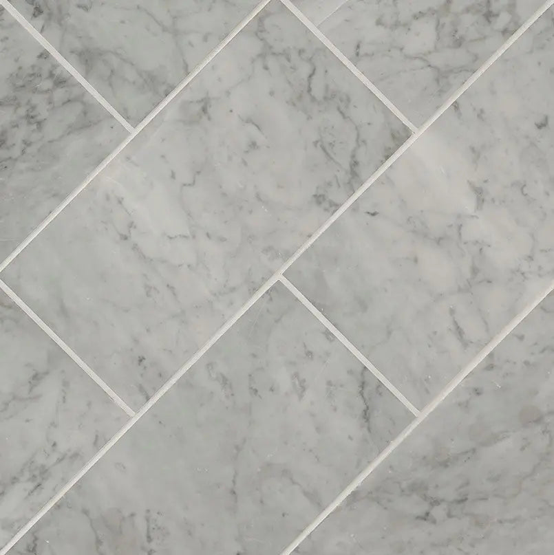 MSI Surfaces Backsplash Carrara White Subway Tile 6x12 Polished