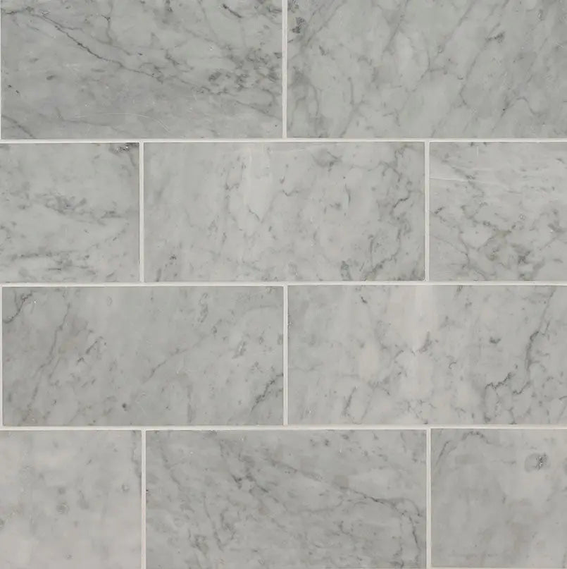 MSI Surfaces Backsplash Carrara White Subway Tile 6x12 Polished
