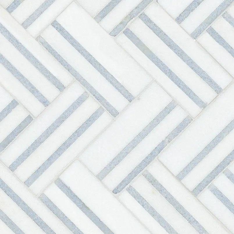 MSI Surfaces Backsplash Geometric Azula Linea Polished Mosaic Tile