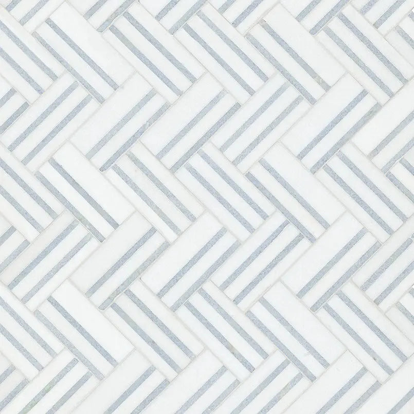 MSI Surfaces Backsplash Geometric Azula Linea Polished Mosaic Tile