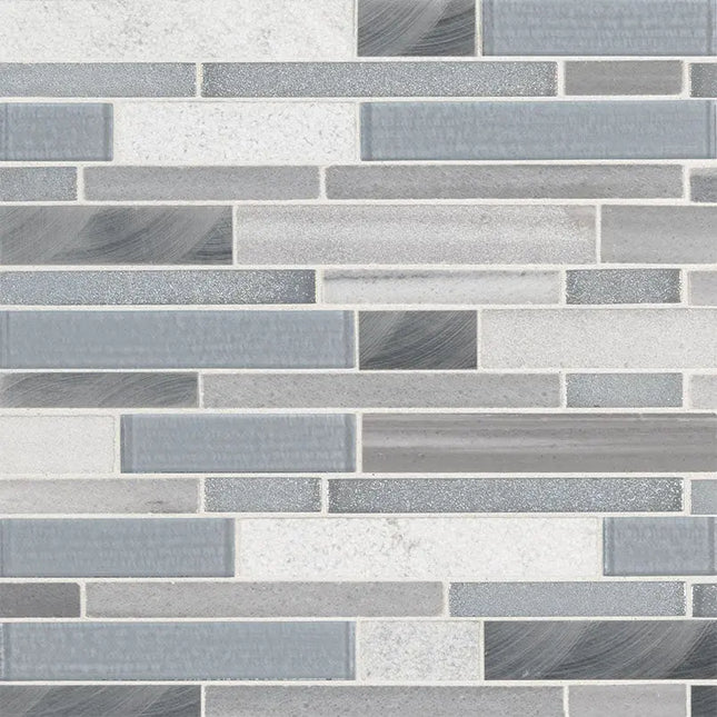 MSI Surfaces Backsplash Harlow Interlocking Glass Stone Tile - Plumbing Market