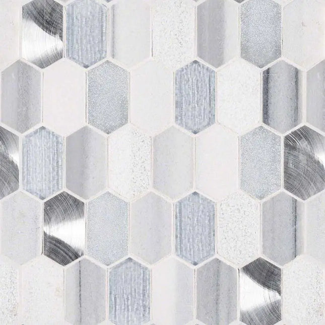 MSI Surfaces Backsplash Harlow Picket Glass Stone Tile - Plumbing Market