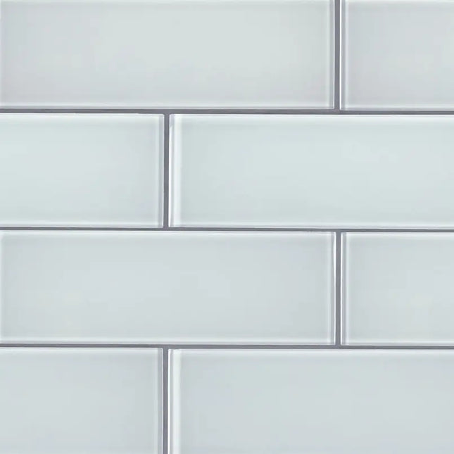 MSI Surfaces Backsplash Ice Beveled Subway Glass Tile 3X9 - Plumbing Market