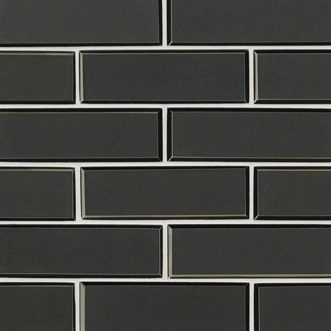 MSI Surfaces Backsplash Metallic Gray Bevel Subway Glass Tile - Plumbing Market