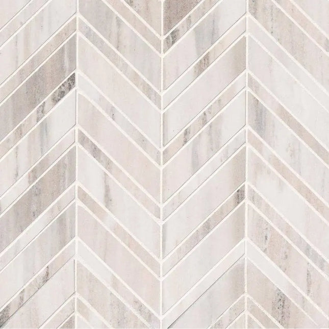 MSI Surfaces Backsplash Palisandro Marble Chevron Tile Polished - Plumbing Market