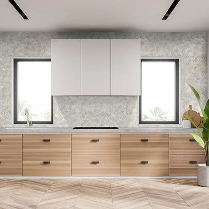 MSI Surfaces Backsplash Pearla Arabesque Glass Mosaic Tile - Plumbing Market