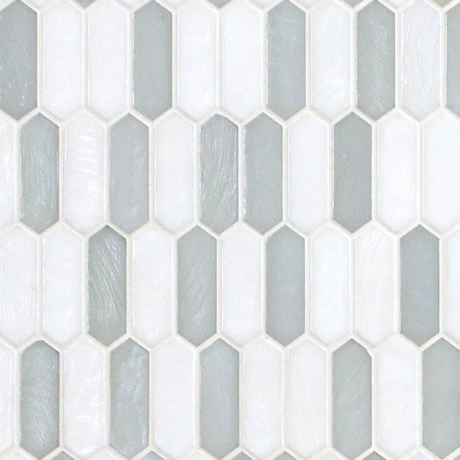 MSI Surfaces Backsplash Pixie Cloud Picket Pattern Glass Tile 6mm - Plumbing Market