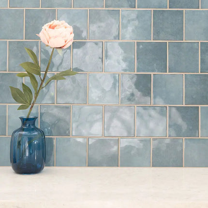 MSI Surfaces Backsplash Renzo Denim Glossy Tile 5x5 - Plumbing Market