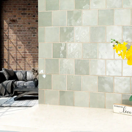 MSI Surfaces Backsplash Renzo Jade Glossy Ceramic Tile 5X5 - Plumbing Market