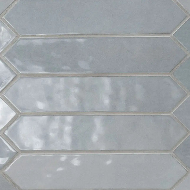 MSI Surfaces Backsplash Renzo Sky Picket Glossy Ceramic Tile - Plumbing Market