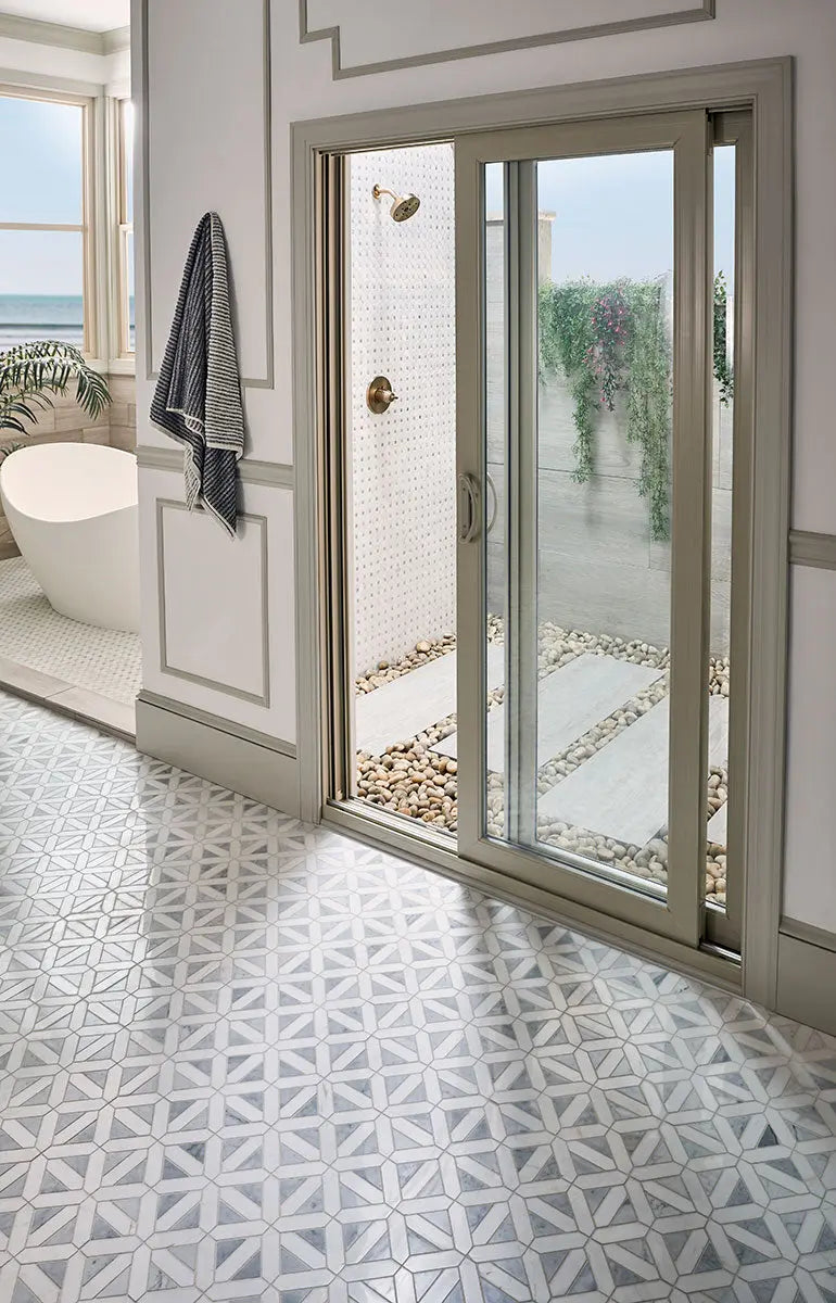 MSI Surfaces Bianco Dolomite Dotty Mosaic SMOT-BIANDOL-DOTP - Plumbing Market