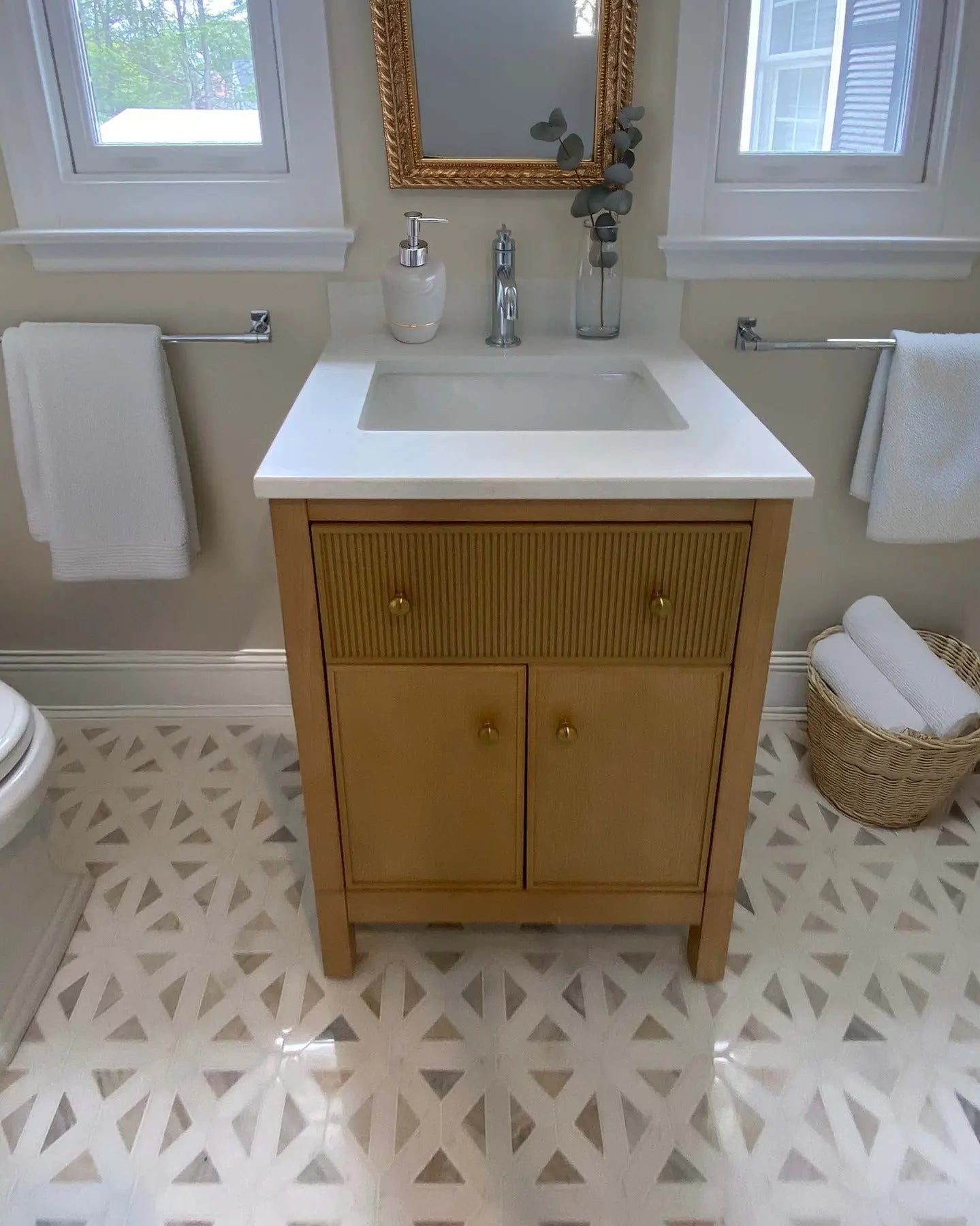 MSI Surfaces Bianco Dolomite Geometrica Marble Tile Polished