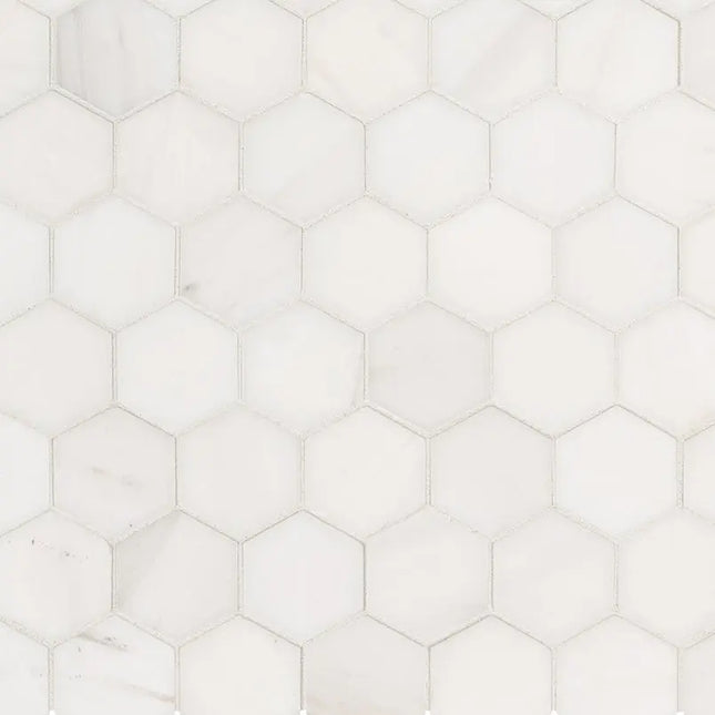 MSI Surfaces Bianco Dolomite Hexagon Mosaic SMOT-BIANDOL-2HEXP - Plumbing Market