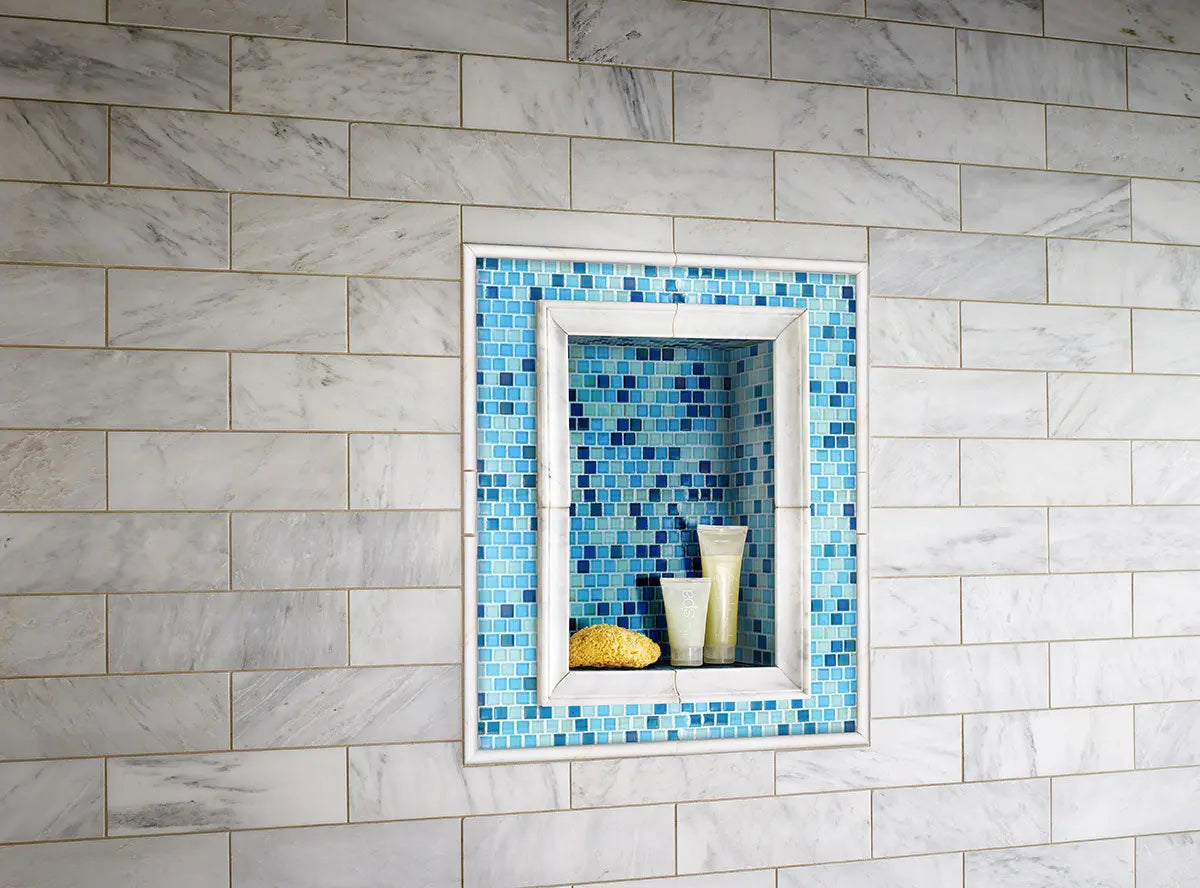 MSI Surfaces Bianco Dolomite Marble Tile Pencil Moulding