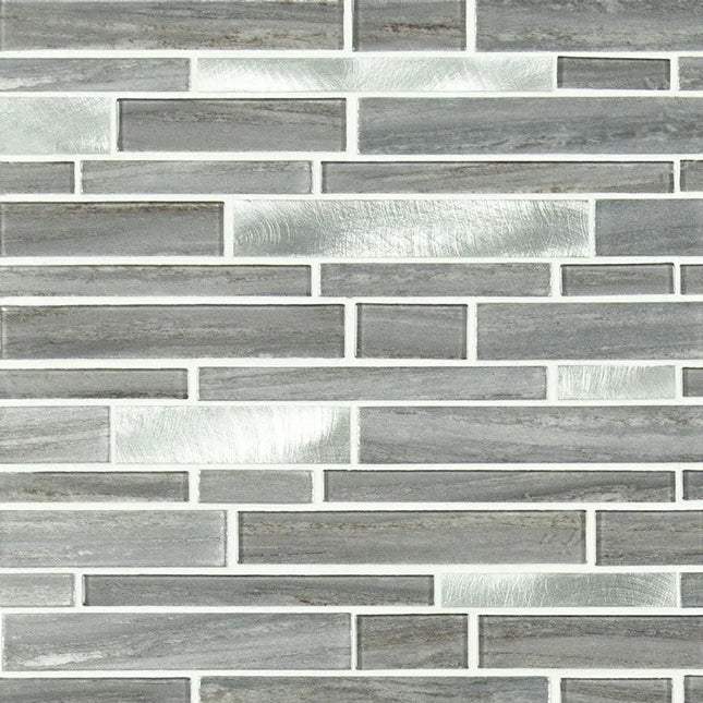 MSI Surfaces Bimini Interlocking Metal Glass Tile SMOT-GLSMTIL-BIM4MM - Plumbing Market