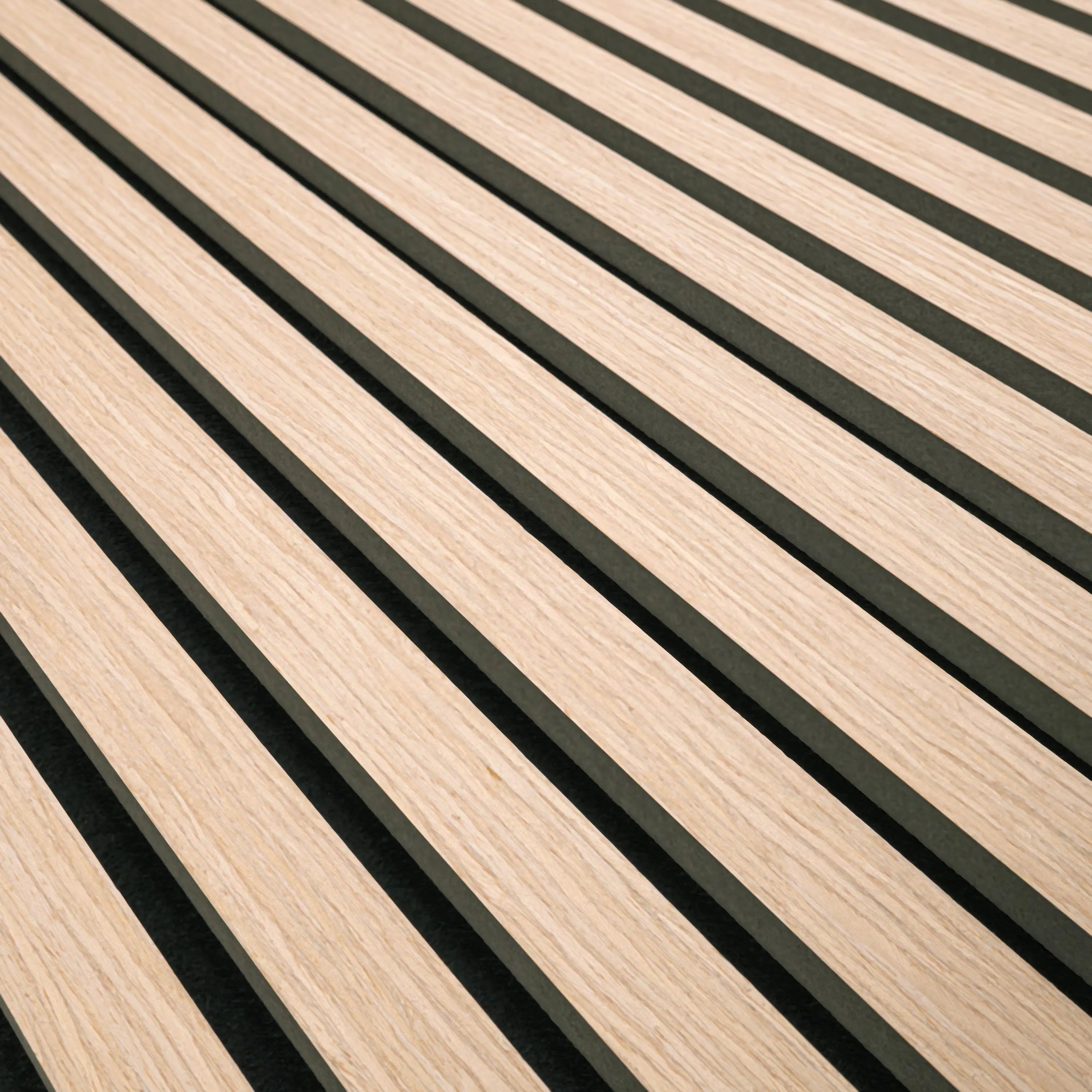 MSI Surfaces Blonde Fluted Acoustic Wood Slat Panels