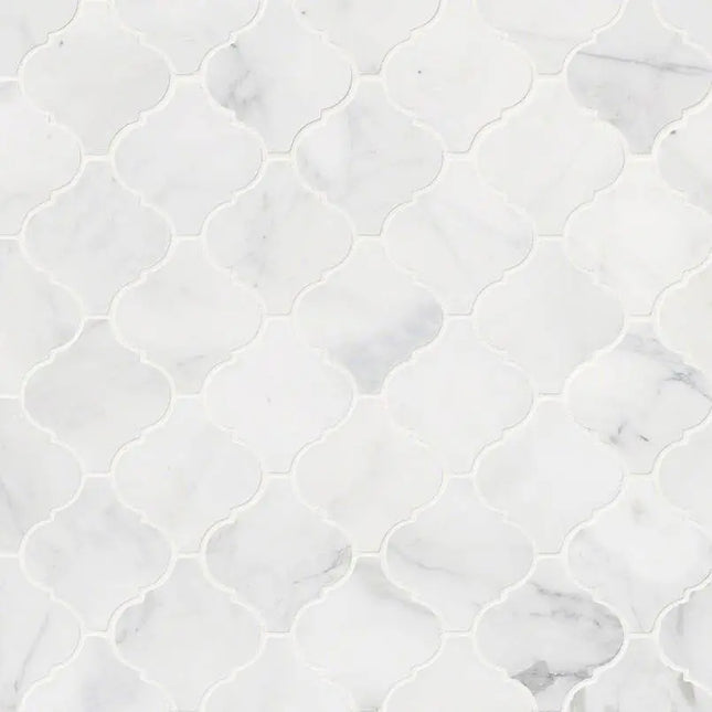 MSI Surfaces Calacatta Cressa Arabesque Mosaic SMOT-CALCRE-ARABESQ - Plumbing Market