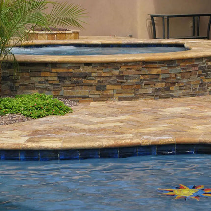 MSI Surfaces California Gold Ledger Corner LPNLSCALGLD618COR - Plumbing Market