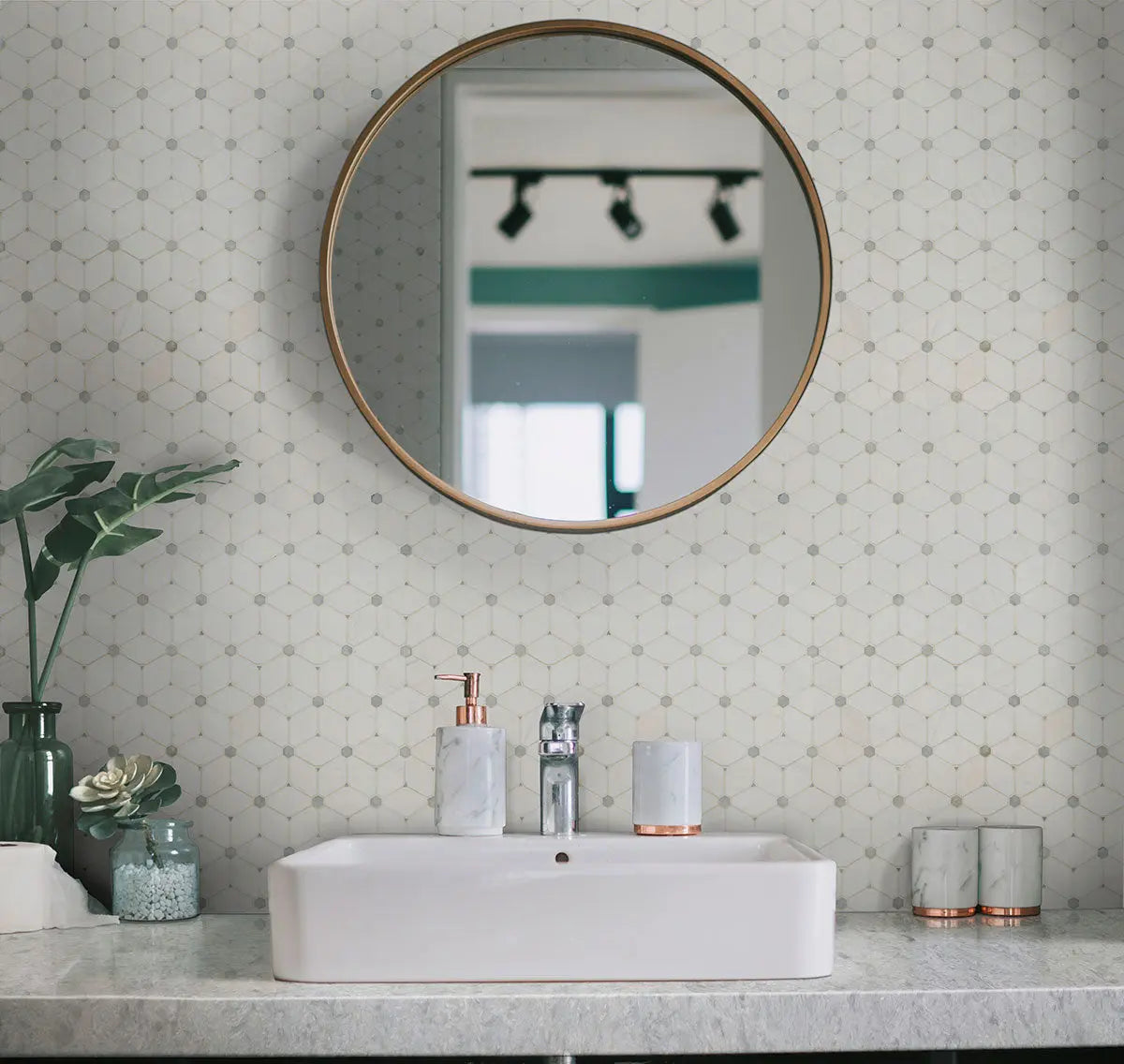 MSI Surfaces Cecily Grigio Polished Marble Tile SMOT-CECGRI-POL10MM - Plumbing Market