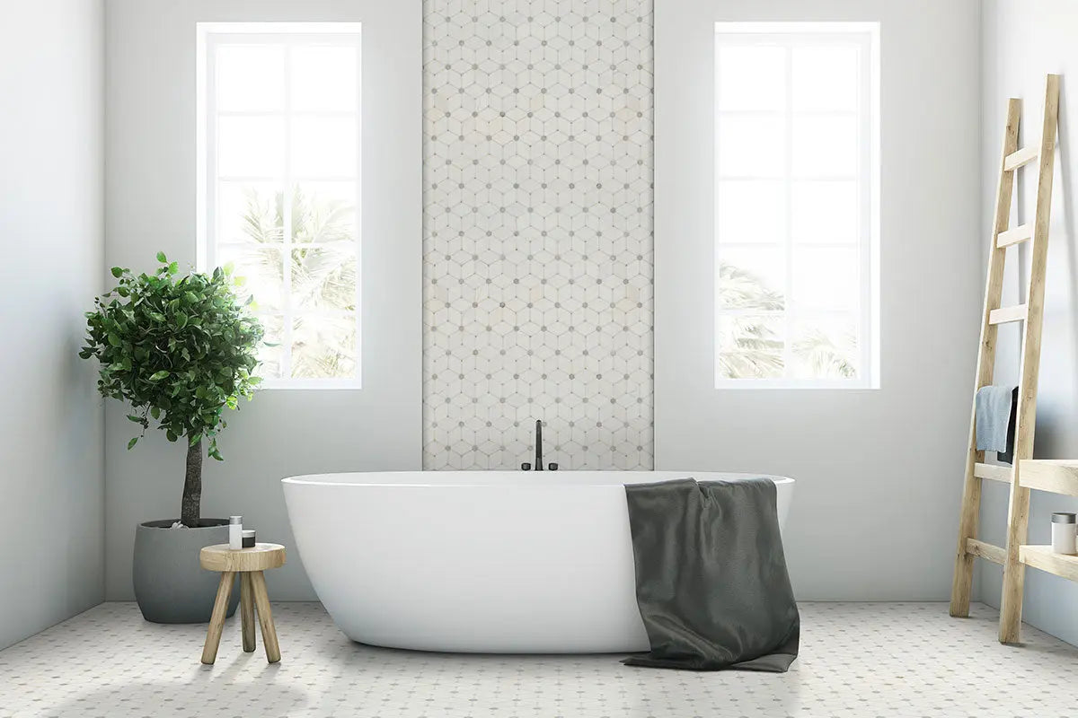 MSI Surfaces Cecily Grigio Polished Marble Tile SMOT-CECGRI-POL10MM - Plumbing Market