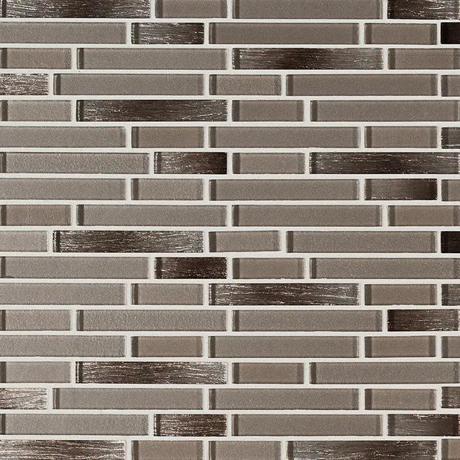 MSI Surfaces Champagne Blend Interlocking Glass Tile SMOT-GLSIL-CHABLE6MM - Plumbing Market