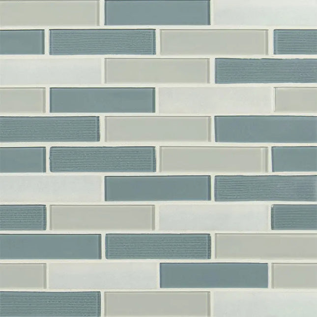 MSI Surfaces Colosseo Azul Brick Glass Tile SMOT-SGLS-COLAZU4MM - Plumbing Market