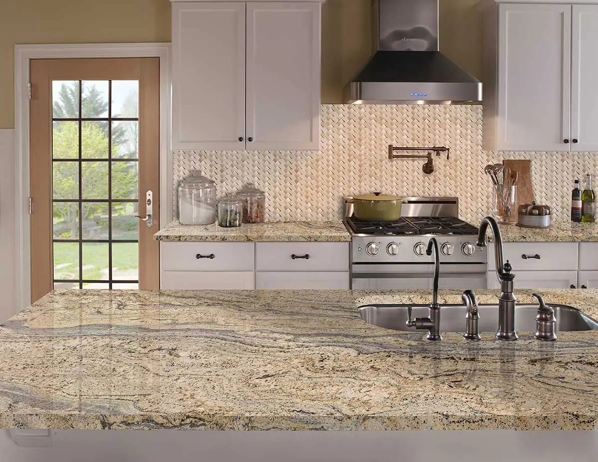 MSI Surfaces Crema Arched Herringbone Marble Tile Polished