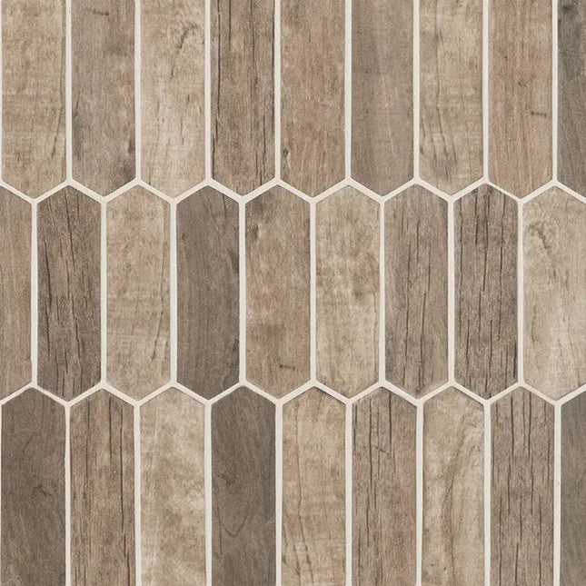 MSI Surfaces Driftwood Picket Glass Tile SMOT-GLSPK-DRIFT6MM - Plumbing Market