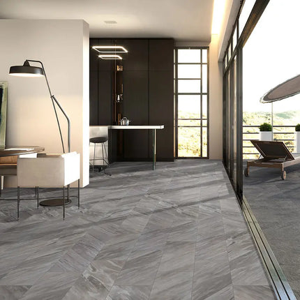 MSI Surfaces Eden Bardiglio Chevron 12X15 Mosaic NEDEBARCHE12X15 - Plumbing Market