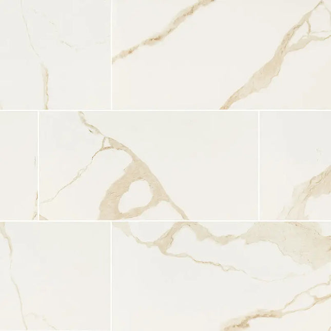 MSI Surfaces Eden Calcatta 2X2 Hexagon Matte NEDECAL2X2HEX - Plumbing Market