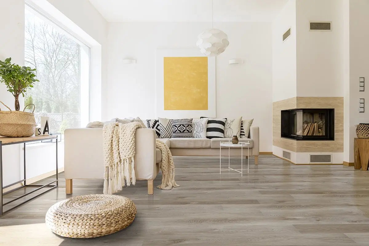MSI Surfaces Flooring Acclima Whitfield Gray Luxury Vinyl Planks 7 x 48