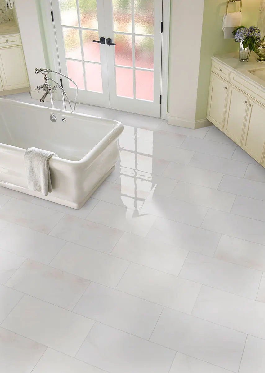 MSI Surfaces Bianco Dolomite Marble Tile 12 x 24 Polished