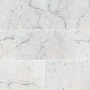 MSI Surfaces Flooring Carrara White Marble Tile 12 x 24 Polished