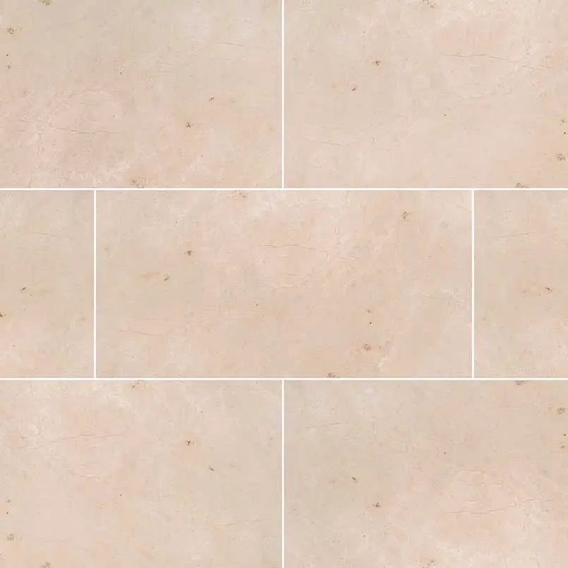 MSI Surfaces Flooring Crema Marfil Select Marble Tile 12 x 24 Polished