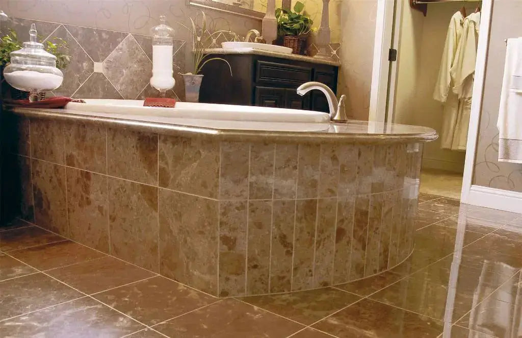 MSI Surfaces Flooring Emperador Light Marble Tile 18 x 18 Polished - Plumbing Market