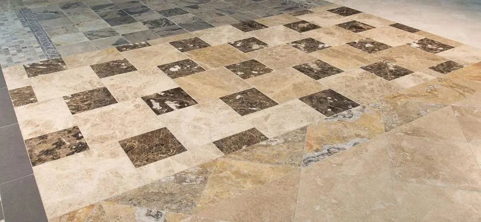 MSI Surfaces Flooring Emperador Light Marble Tile 18 x 18 Polished