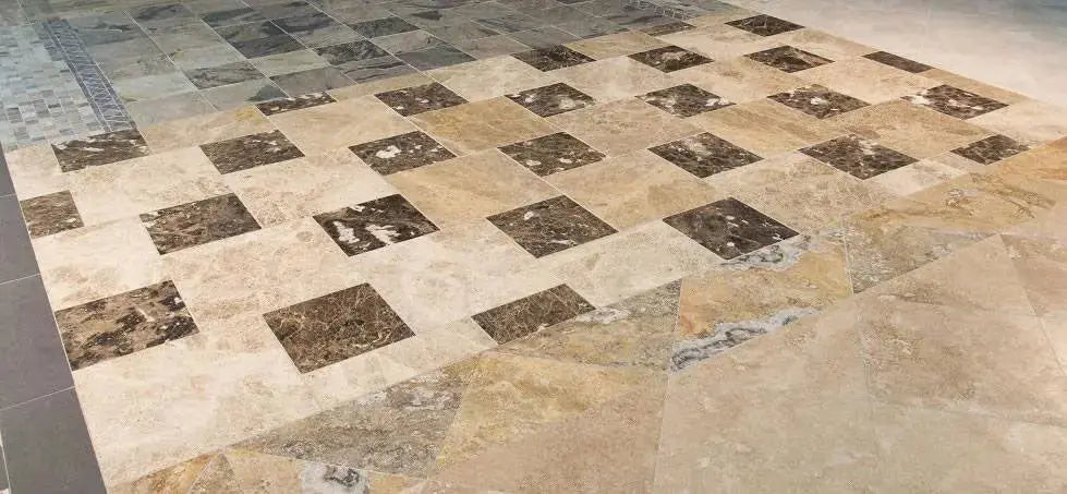 MSI Surfaces Flooring Emperador Light Marble Tile 18 x 18 Polished - Plumbing Market